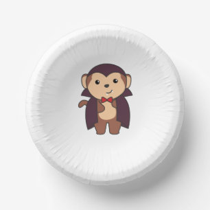 Monkey Halloween Niedlich Devil Kids Vampir Kostüm Pappteller