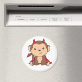 Monkey Halloween Niedlicher Teufel Kinder Hexen Ko Magnet (In Situ (Geschirrspüler))