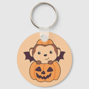 Monkey Halloween Pumpkin Bat Kostüm Schlüsselanhän Schlüsselanhänger