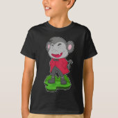 Monkey Halloween Vampire T-Shirt (Vorderseite)