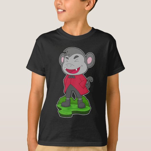 Monkey Halloween Vampire T-Shirt (Vorderseite)