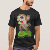Monkey Halloween Zombie T-Shirt (Vorderseite)