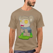 Monkey Halloween Zombie T-Shirt (Vorderseite)