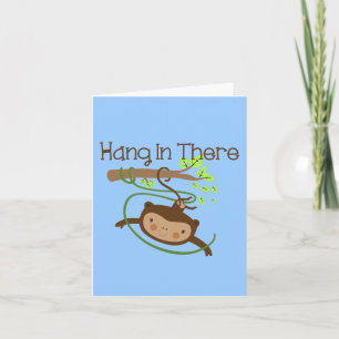 Monkey Hang in There Karte
