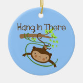 Monkey Hang in There Keramikornament (Vorne)