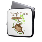 Monkey Hang in There Laptopschutzhülle (Vorderseite Links)