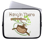 Monkey Hang in There Laptopschutzhülle (Vorderseite)