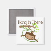 Monkey Hang in There Magnet (Vorderseite/Rückseite)
