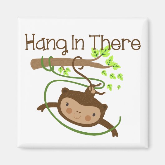 Monkey Hang in There Magnet (Vorne)
