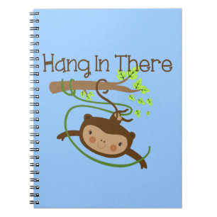 Monkey Hang in There Notizblock