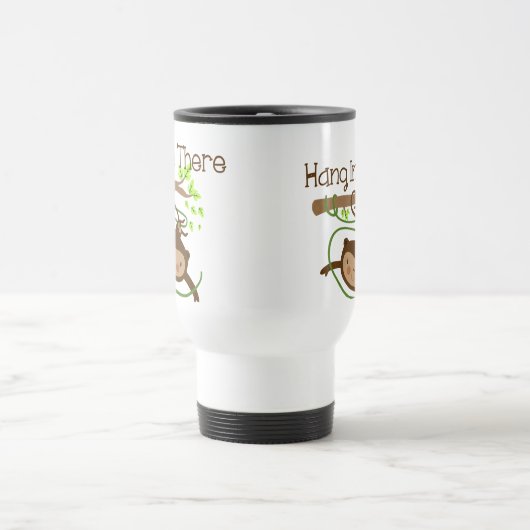Monkey Hang in There Reisebecher (Mittel)