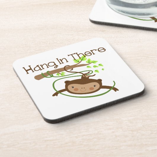 Monkey Hang in There Untersetzer (Linke Seite)
