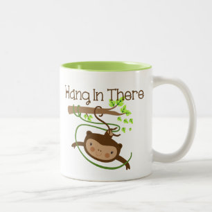 Monkey Hang in There Zweifarbige Tasse