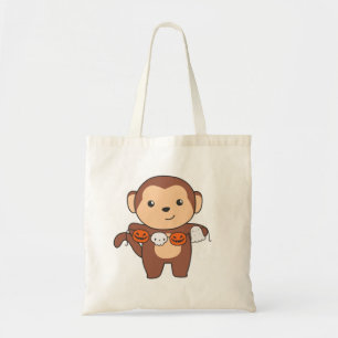 Monkey Happy Halloween Pumpkin Bat Kostüm Tasche B