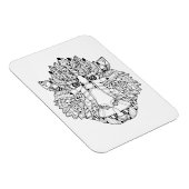 Monkey Head Doodle Magnet (Rechte Seite)