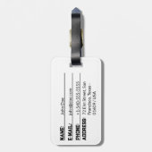 Monkey Head Gepäckanhänger (Rückseite vertikal)