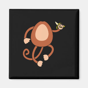 Monkey Holding Nana Kostümspass Easy Halloween Gif Magnet