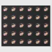 Monkey I Love You Snow Much Snowman Pun Geschenkpapier (Flach)