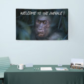 Monkey im Jungle Pickleball Paddel Willkommen Banner (Messeveranstaltung)