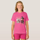  Monkey in Dark Glasses with a Big Cake, Happy Bir T-Shirt (Vorne ganz)