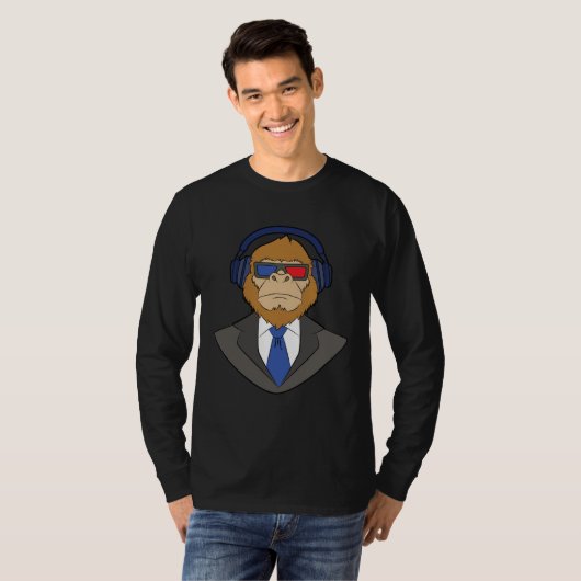 monkey in suit T-Shirt (Vorne ganz)