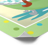 Monkey in Tub Badezimmer Kunst - Brauner Mond Poster (Ecke)