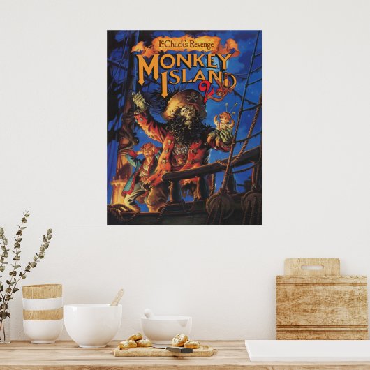 Monkey Island 2 LeChucks Rache Poster (Küche)