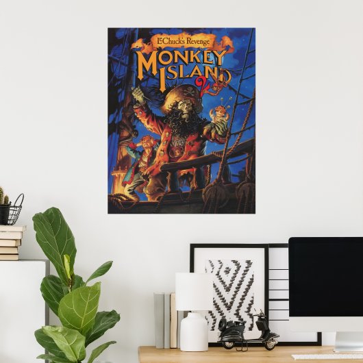 Monkey Island 2 LeChucks Rache Poster (Heimbüro)