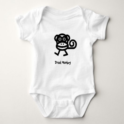 monkey.jpg, Geifer-Affe Baby Strampler (Vorderseite)