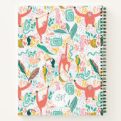 Monkey Jungle Animals Tropical Blätter Notizblock (Rückseite)