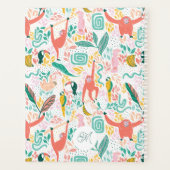 Monkey Jungle Animals Tropical Blätter Planer (Rückseite)