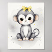 Monkey Jungle Kinderzimmer Poster (Vorne)