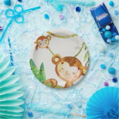 Monkey Jungle Party Pappteller (Party)