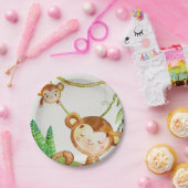 Monkey Jungle Party Pappteller (Party)