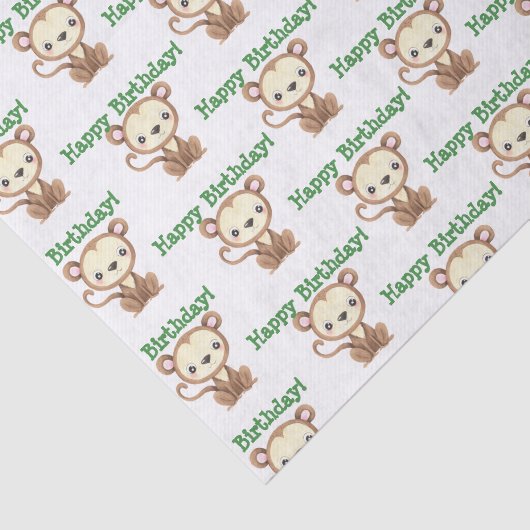 Monkey Jungle Tissue Seidenpapier (Ausschnitt)