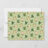 Monkey Jungle Tropical Baby Dusche Dankeskarte (Rückseite)