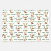 Monkey Jungle Wrapping Paper Set Geschenkpapier Set (Vorderseite)