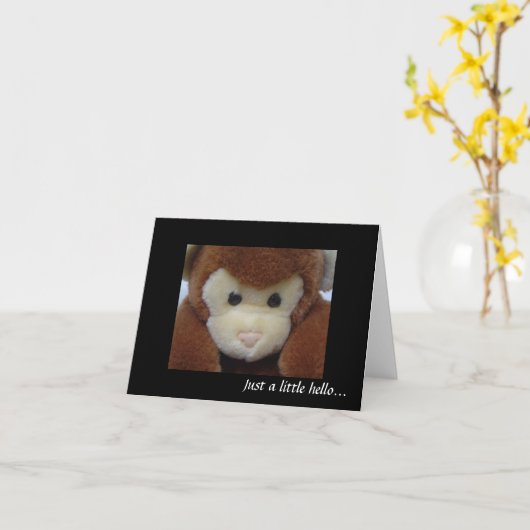 Monkey Karte (Gelbe Blume)