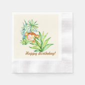 Monkey Kid Serviette (Vorderseite)