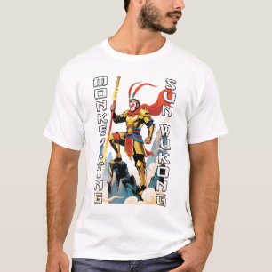 Monkey King Comic Men White T-Shirt