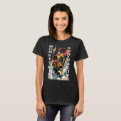 Monkey King Comic Women Black T-Shirt (Vorne ganz)