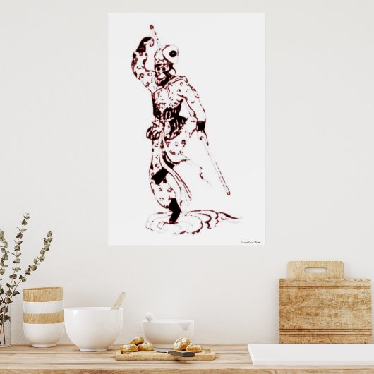 Monkey King Print Poster (Küche)