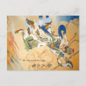 Monkey King Sun WuKong chinesische Kunst Postkarte (Vorderseite)