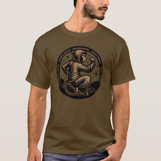 Monkey Kungfu T - Shirt Ancient Monkey Kungfu (Vorderseite)