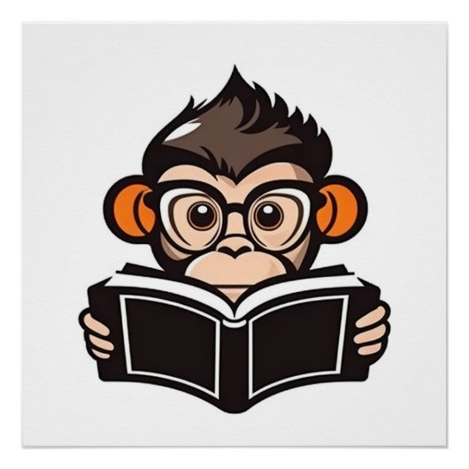 Monkey lesen poster (Vorderseite)