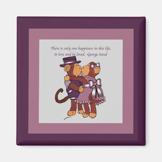 Monkey Liebe Magnet (Vorne)