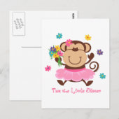 Monkey Little Sister Postkarte (Vorne/Hinten)