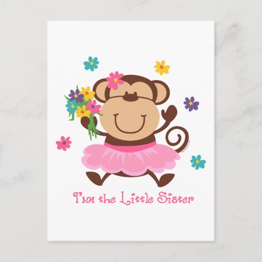 Monkey Little Sister Postkarte (Vorderseite)