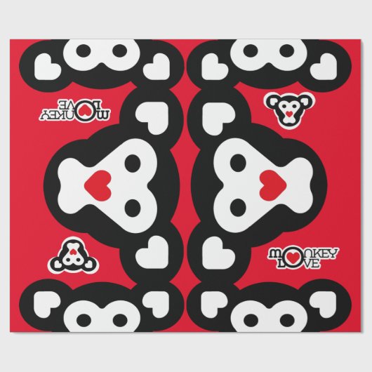 MONKEY LOVE SPECIAL by Masanser Geschenkpapier (Flach)