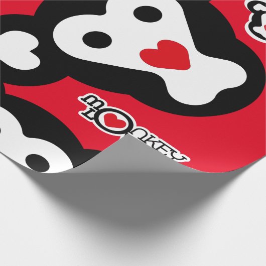 MONKEY LOVE SPECIAL by Masanser Geschenkpapier (Ecke)